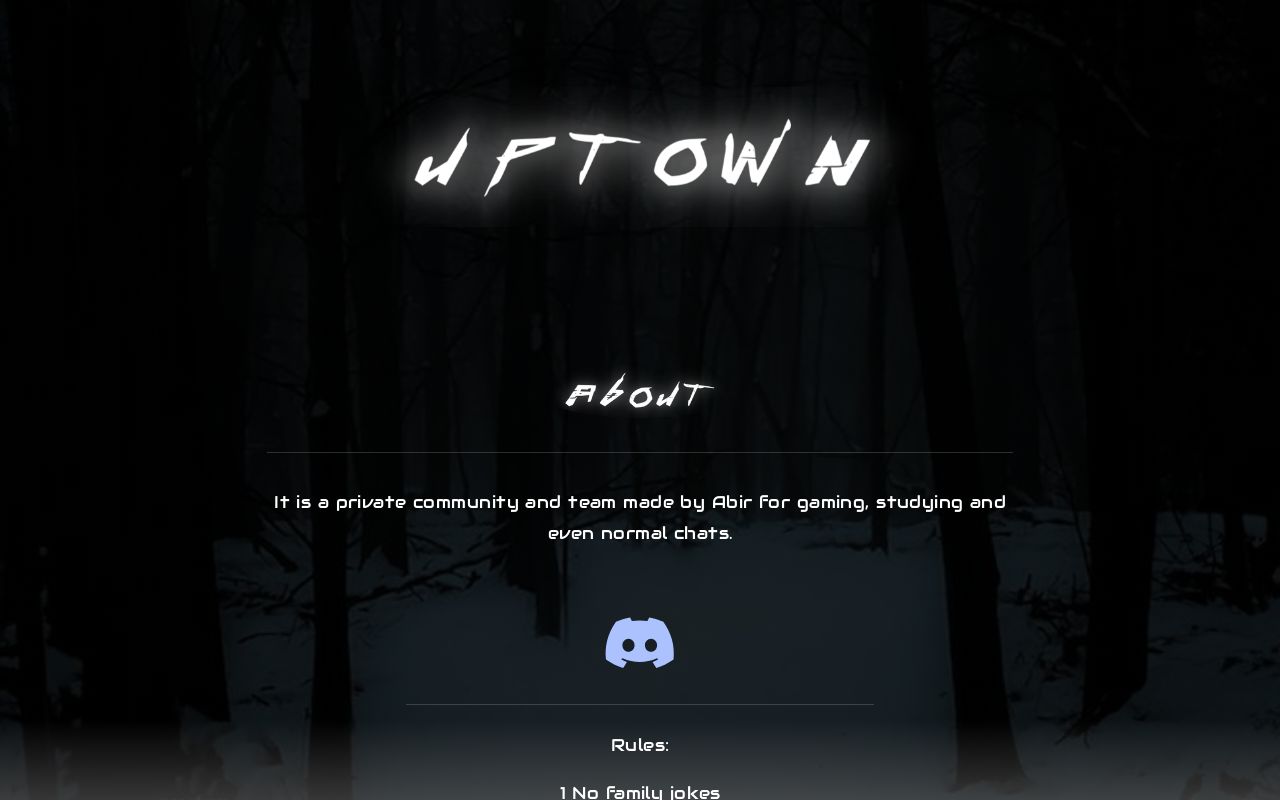 Carrd profile picture for @uptown